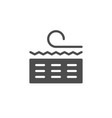 orthopedic mattress scheme glyph icon vector image
