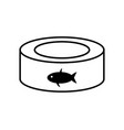 tuna icon vector image