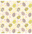 patterns with easter eggs vector image vector image