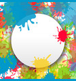 splash paint ink abstract backdrop vector image