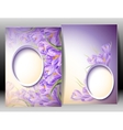spring flowers invitation template card vector image