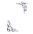 christmas decoration isolated frame on a white vector image vector image