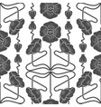 seamless pattern with poppies vector image