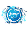 winter sale promotion banner poster paper vector image