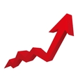 grap growth arrow icon image vector image