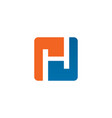 h letter logo design template vector image