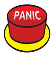 panic button vector image vector image