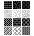 seamless patterns set vector image