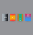 set of cover background design template vector image