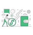 business successful revenue growth vector image