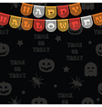 halloween bunting decoration vector image