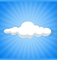abstract background of white cloud in blue sky vector image