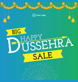banner design of dussehra sale vector image