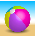 inflatable beach ball vector image vector image