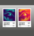 set abstract background liquid fluid texture vector image
