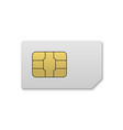 mobile sim card vector image vector image
