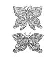 butterfly coloring page vector image