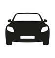 car icon front view simple style sign symbol vector image