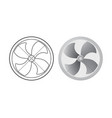 four of the blade of fans vector image