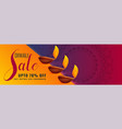 stylish hindu diwali festival sale and discount vector image vector image