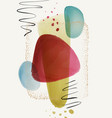 creative paintbrush spots watercolor blotch blots vector image