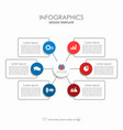infographic template can be used for workflow vector image