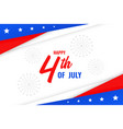 independence day forth of july united states flag vector image vector image