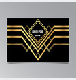 art deco page template retro style for web vector image