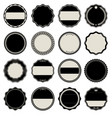collection of blank labels vector image