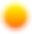 halftone sun vector image