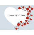 hand drawn frame with roses vector image vector image