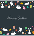 happy easter egg greeting card background vector image vector image