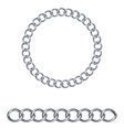 silver chain vector image vector image