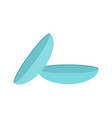contact lens icon flat style vector image
