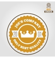 vintage logo badge emblem or logotype elements vector image