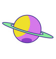 celestial body of galaxy planet or luminaries vector image vector image