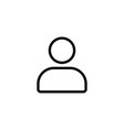 thin line user icon vector image
