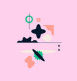 composition with geometric shapes abstract vector image