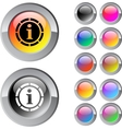 information multicolor round button vector image vector image