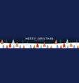 year scandinavian pine tree banner vector image vector image