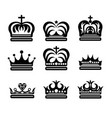 crown collection vector image