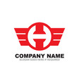 h letter logo design template vector image