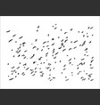 many black bird silhouettes vector image