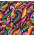 abstract hand-drawn waves seamless pattern vector image vector image