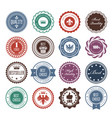 emblems badges and stamps - prize seals designs vector image