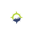 mountain compass vector image