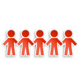 paper people vector image vector image