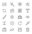 photography thin icons vector image