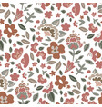 flower paisley blooming print for decoration vector image vector image