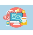 social marketing concept vector image